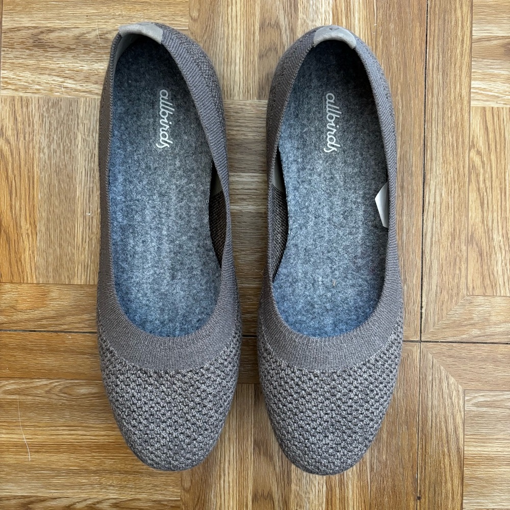 Allbirds Women's Grey Tree Breezers Flats Size 8.5